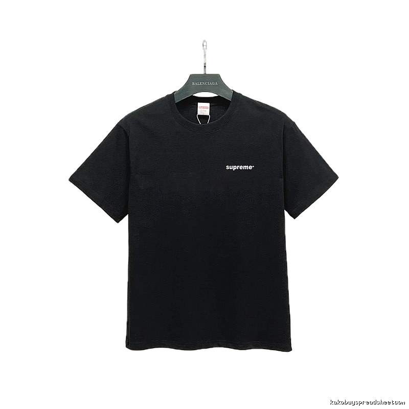 Supreme Small Logo Series Street Style Black T-Shirt