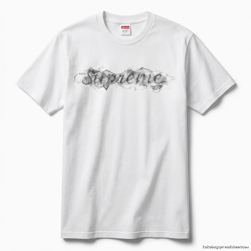 Supreme Smoke Style White T-shirt