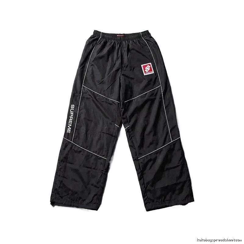 SUPREME sporty black long trousers