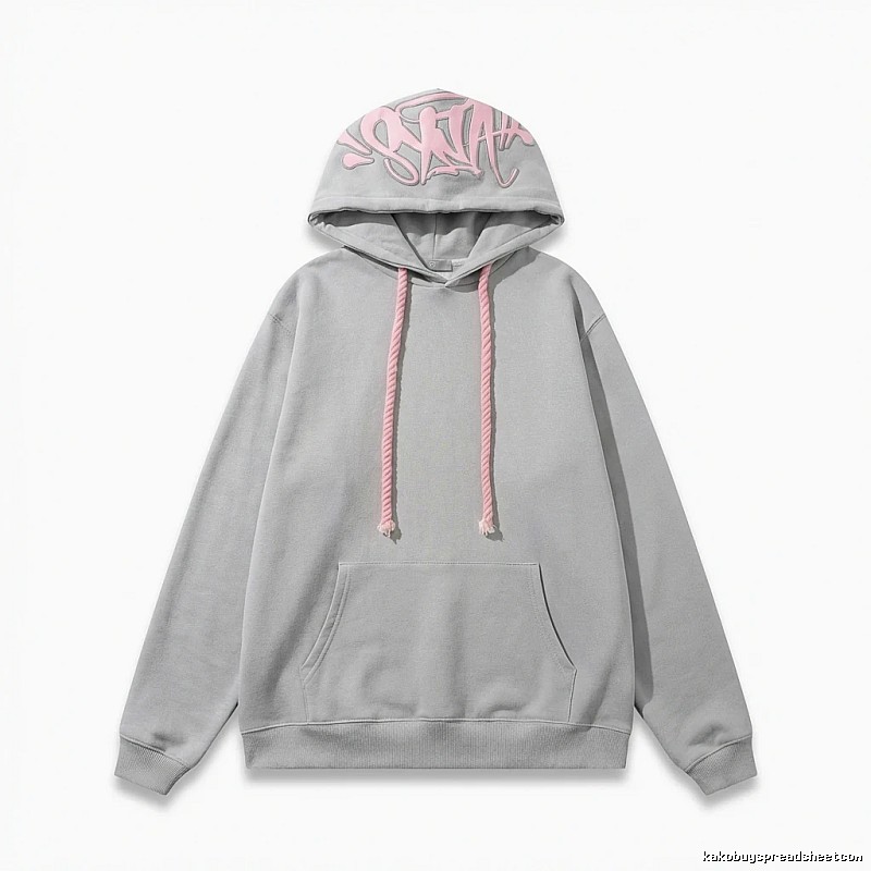 SynaWorld Graffiti Style Light Gray Hoodie