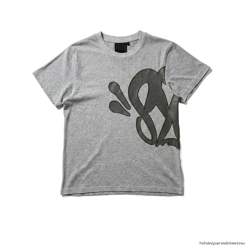 SynaWorld Trendy and Cool Style Gray T-shirt