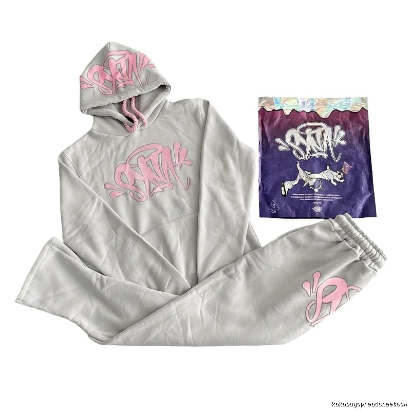 SynaWorld Trendy and Cool Style Light Grey Hoodie