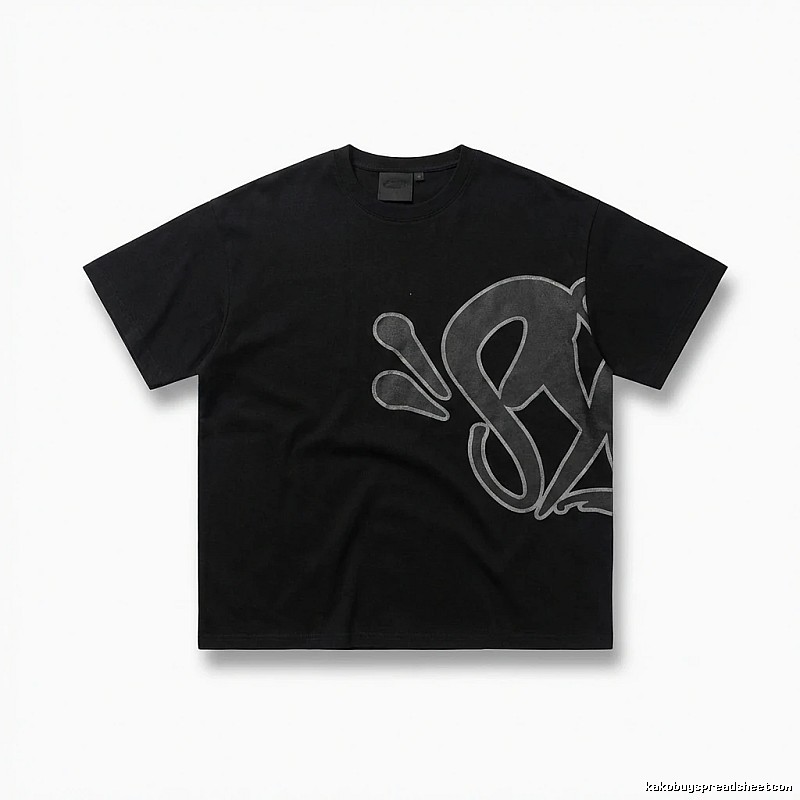 SynaWorld Trendy Black T-shirt