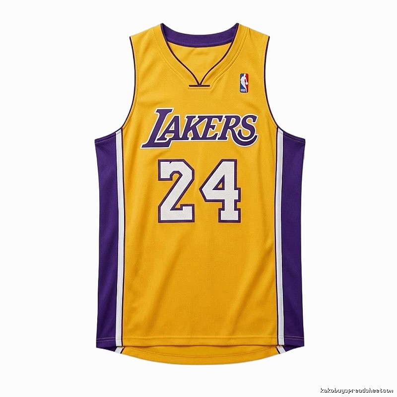 The No. 24 yellow jersey of the Los Angeles Lakers.