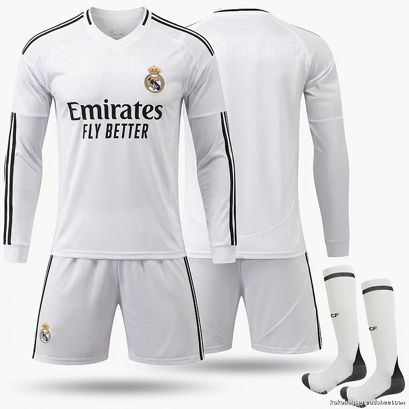 The white sporty jersey of Real Madrid.