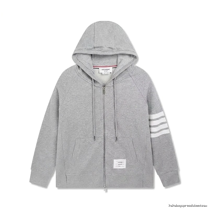 Thom Browne's classic grey hoodie