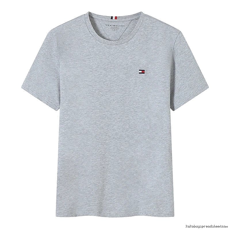 Tommy Hilfiger Gray Logo T-Shirt Streetwear Look