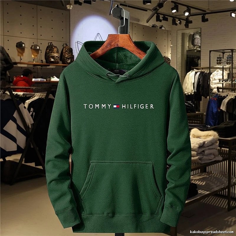 Tommy Hilfiger Green Logo Hoodie Daily Styling