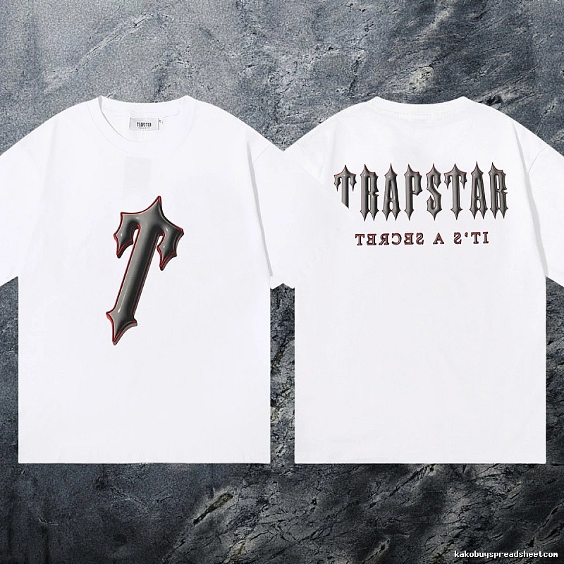Trapstar Casual Keys graphic T-shirt Black White Key for Comfortable Styling