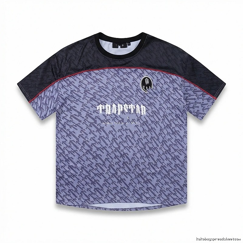 Trapstar Dark Purple and Black Short-sleeve