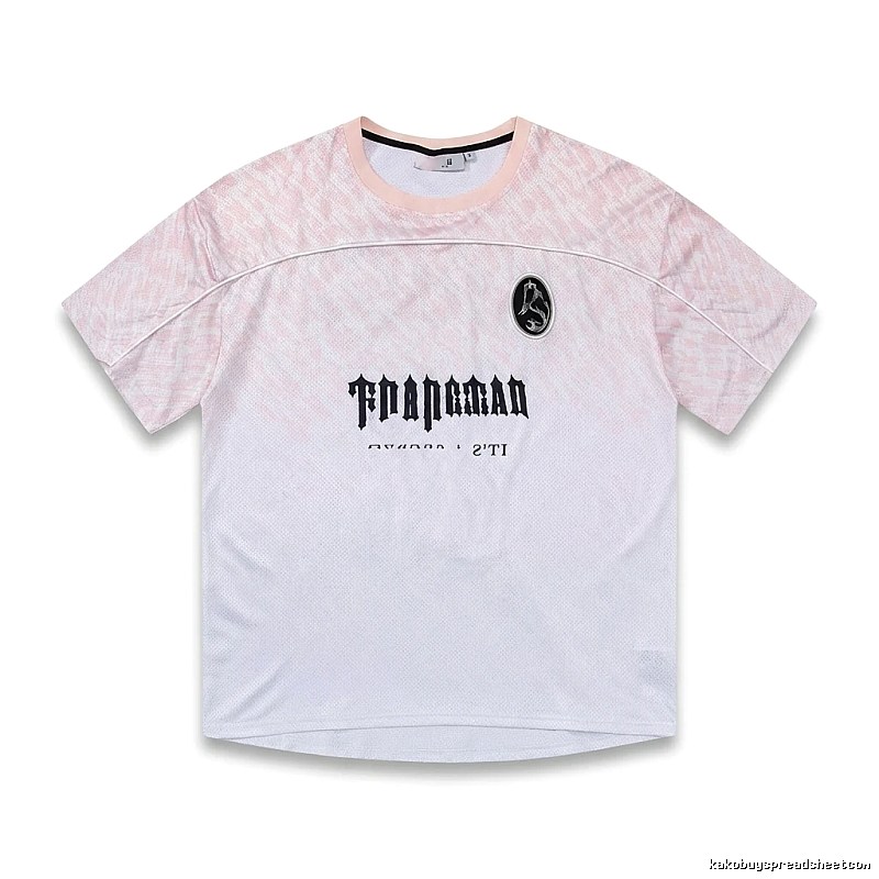 Trapstar Gradient Style Pink and White T-shirt