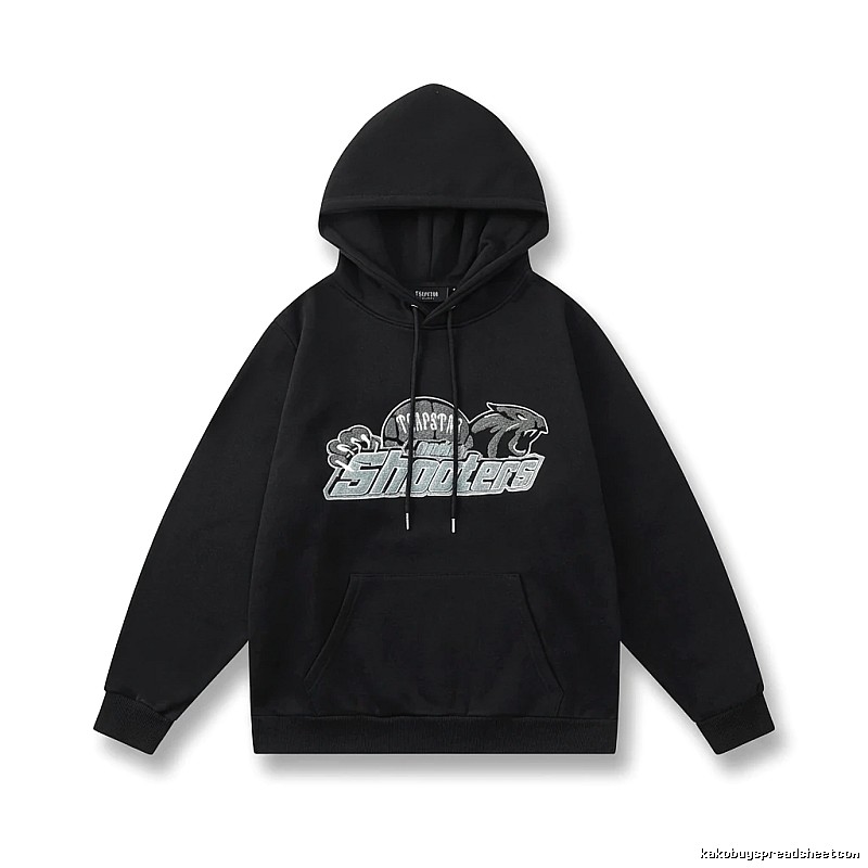 Trapstar - printed trendy and cool black hoodie