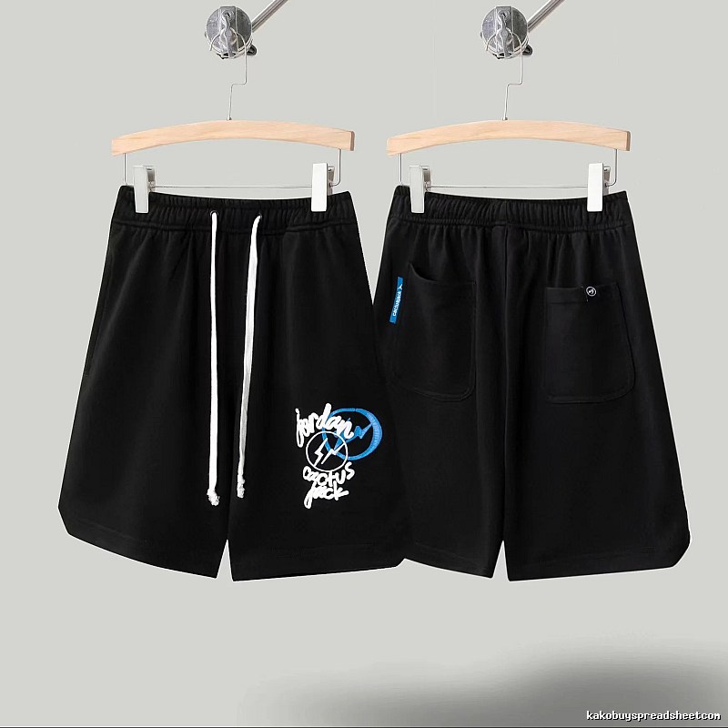 Travis Scott Cactus Jack Street Style Black Shorts