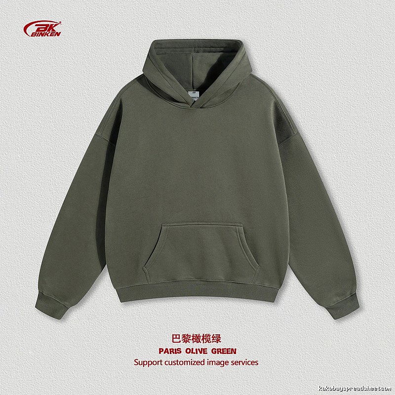 Urban Pullover hoodie Navy Blank Kangaroo with Statement Pattern