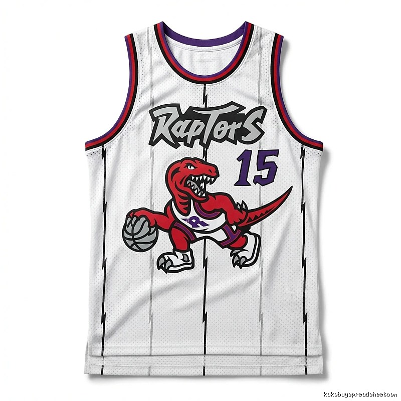 Vince Carter's white jersey of the Raptors team.