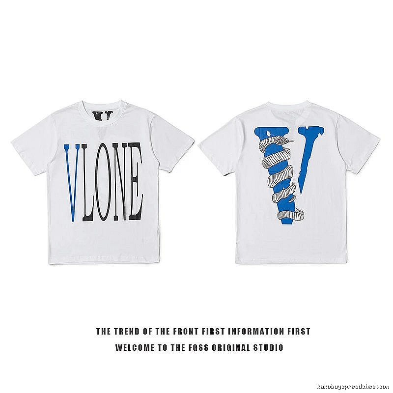 Vlone Casual Logo T-shirt Black Purple Vlone for Comfortable Styling