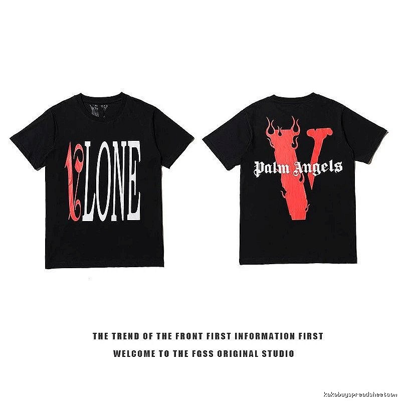 Vlone Statement Logo T-shirt Black Purple Vlone for Outdoor Plans