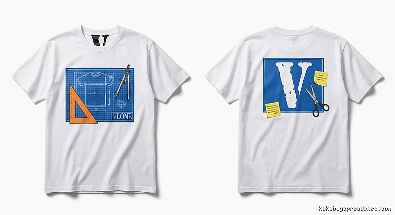 Vlone trendy white T-shirt