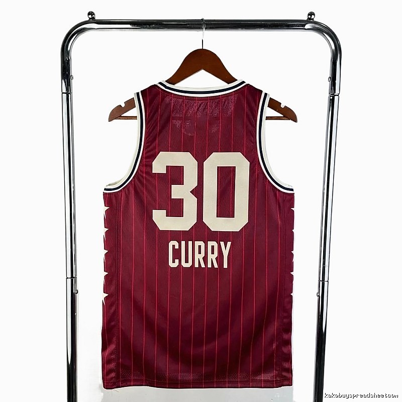 Warriors No. 30 retro-style jersey