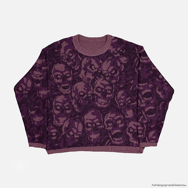 Weekend Anime graphic sweater Black Knit Top for Seasonal Looks