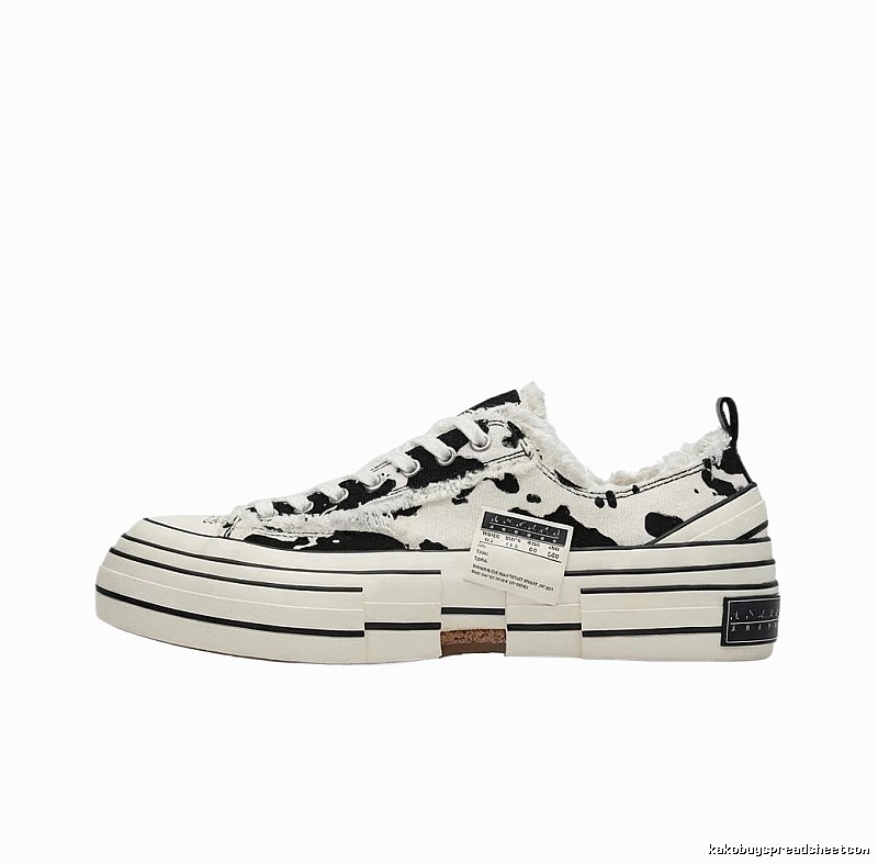 Xvessel Cow Print Retro-style Sneakers