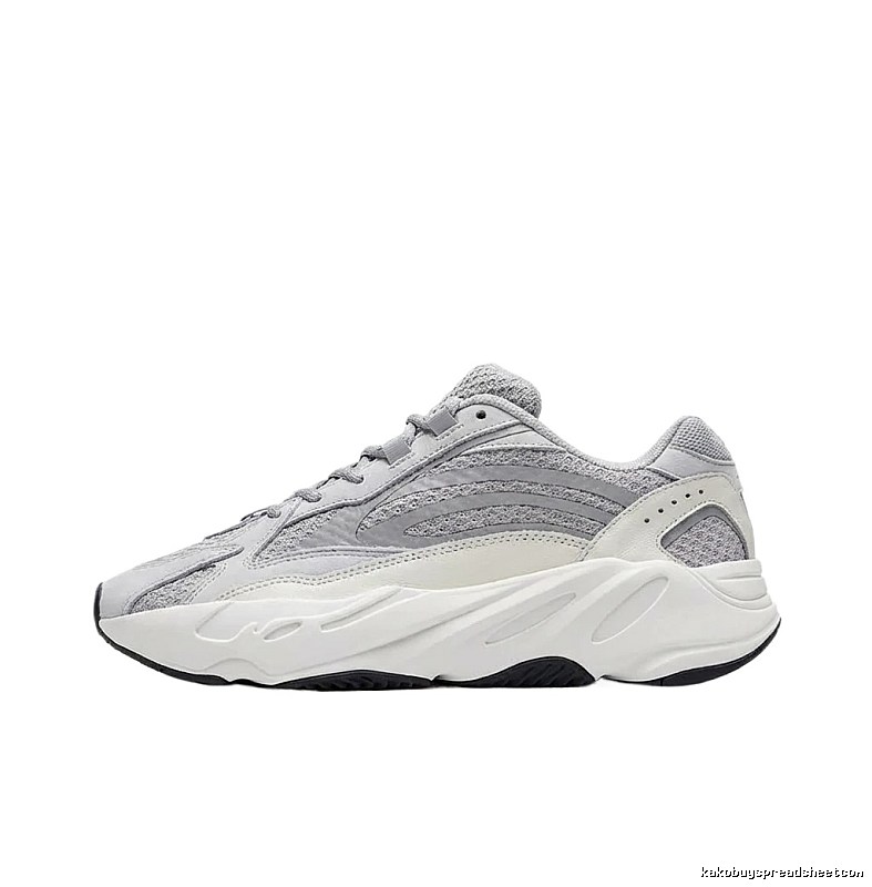 Yeezy retro gray and white sports shoes