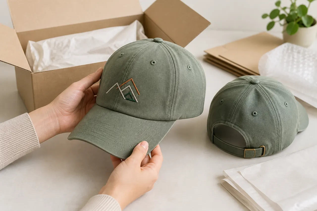 Kakobuy Embroidered Cap QC Checklist visual guide for kakobuy